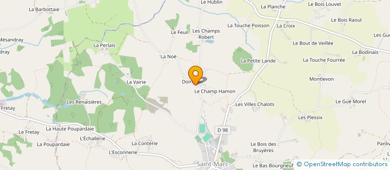 localisation de l'entreprise ASSOC DES CHASSEURS DE ST MARC à SAINT-MARC-LE-BLANC