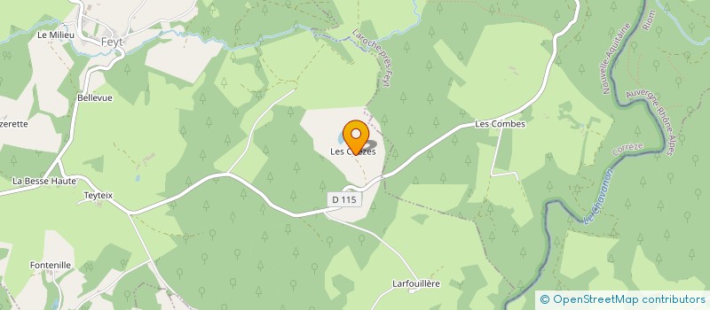 localisation de l'entreprise ASSOC DES CHASSEURS DES CHEZES  FEYT