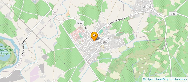 localisation de l'entreprise ASSOC DES CHASSEURS & PROPRIETAIRES  THEZAN-LES-BEZIERS