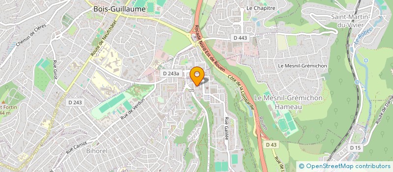 localisation de l'entreprise ASSOC DES COMMERCANTS DU CHATELET  ROUEN