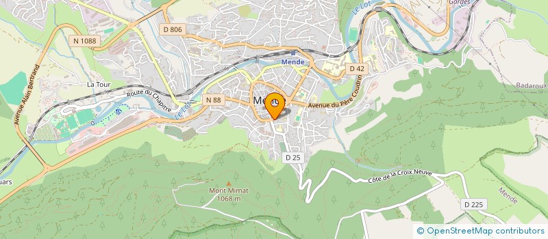 localisation de l'entreprise ASSOC DES CONCERTS SOUS ROCHE à MENDE