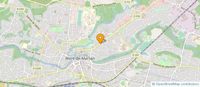 localisation de l'entreprise ASSOC DES CUISINIERS LANDAIS à MONT-DE-MARSAN