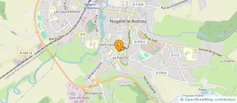 localisation de l'entreprise ASSOC DES DAMES INSTITUTRICES à NOGENT-LE-ROTROU