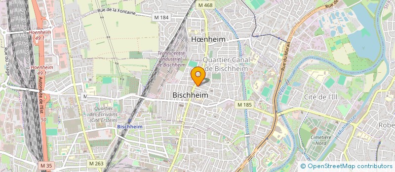 localisation de l'entreprise ASSOC DES DAMES PROTESTANTES  BISCHHEIM