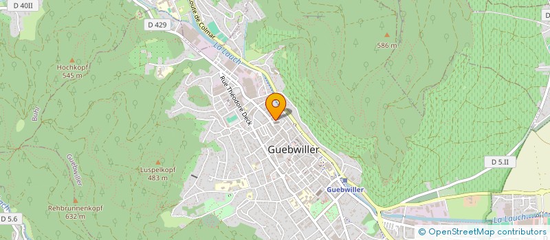 localisation de l'entreprise ASSOC DES DRS PFIRSCH F. ET DORRER A.  GUEBWILLER