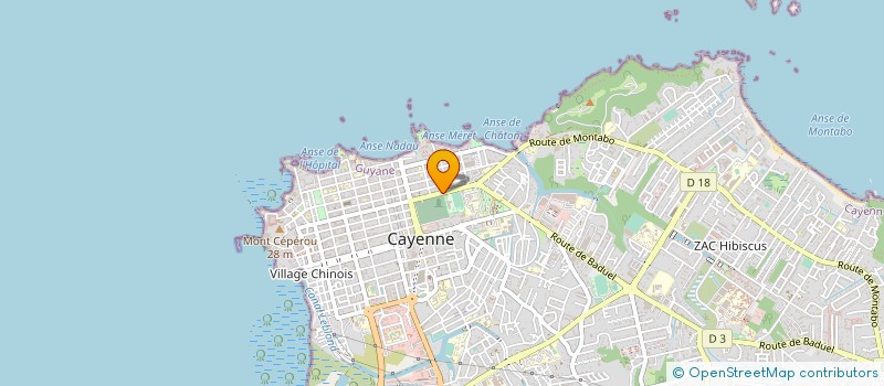 localisation de l'entreprise ASSOC DES ETUDIANTS EN DROIT à CAYENNE