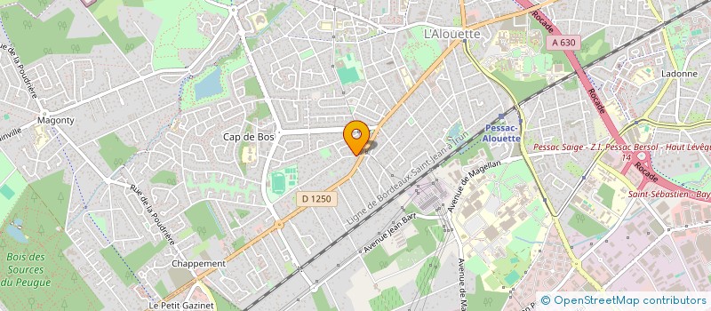 localisation de l'entreprise ASSOC DES ETUDIANTS ET SYMPATHISANTS BURKINABES à PESSAC