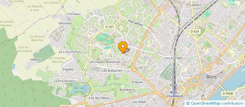 localisation de l'entreprise ASSOC DES FEMMES DE L'AFRIQUE DE L'OUEST  BLOIS
