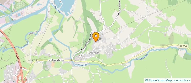 localisation de l'entreprise ASSOC DES JEUNES COMMELLOIS  COMMELLE-VERNAY