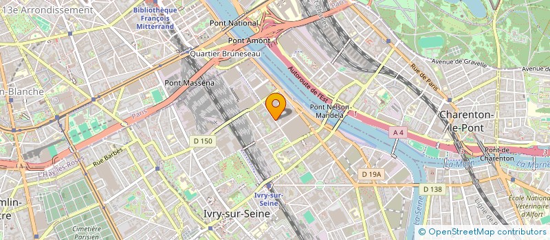 localisation de l'entreprise ASSOC DES JEUNES DE YARKA EN FRANCE POUR LE DEVELOPPEMENT  IVRY-SUR-SEINE