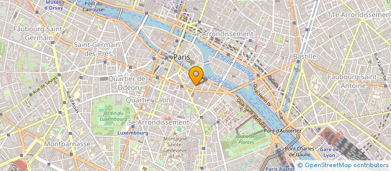 localisation de l'entreprise ASSOC DES JEUNES DES BERNARDINS à PARIS