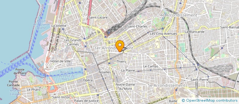 localisation de l'entreprise ASSOC DES JEUNES MARSEILLAIS à MARSEILLE