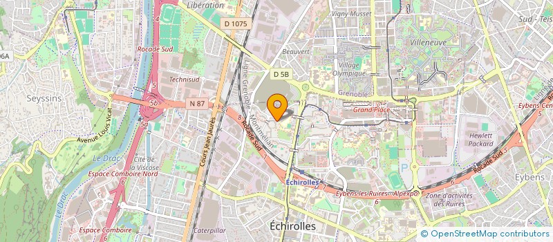 localisation de l'entreprise ASSOC DES LOCATAIRES DES ESSARTS  ECHIROLLES