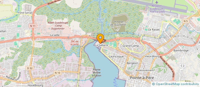 localisation de l'entreprise ASSOC DES LOCATAIRES RES MANUELA PIOCHE ET LYNN DOROTHEE à POINTE-A-PITRE