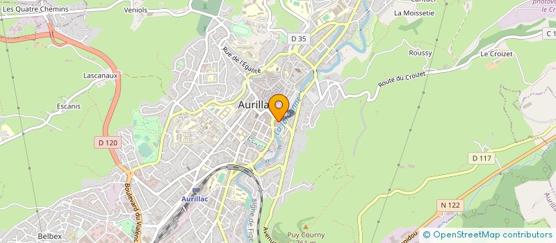 localisation de l'entreprise ASSOC DES MAIRES DU CANTAL à AURILLAC
