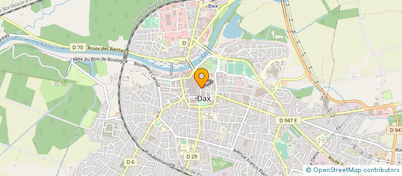 localisation de l'entreprise ASSOC DES METIERS ET DES ARTS à DAX