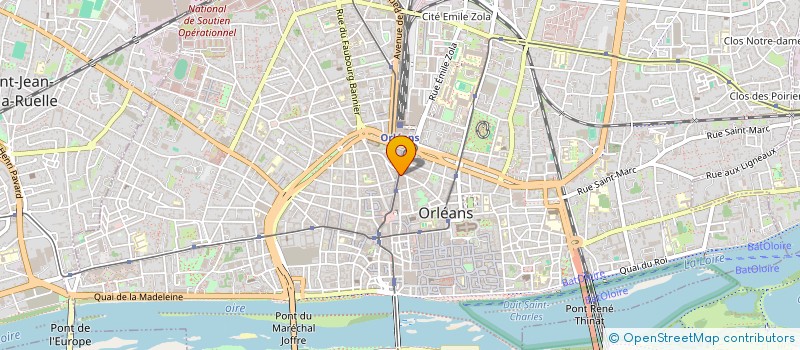localisation de l'entreprise ASSOC DES PARCS ET JARDINS REGION CENTRE à ORLEANS