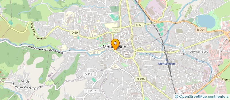 localisation de l'entreprise ASSOC DES PARENTS D'ELEVES DE CHAVASSIEU  MONTBRISON