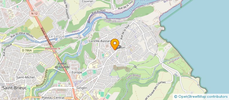 localisation de l'entreprise ASSOC DES PONEYS DE LA TOUR à SAINT-BRIEUC