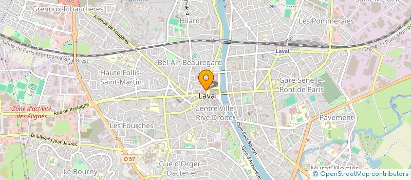 localisation de l'entreprise ASSOC DES POSTES ET TELECOM à LAVAL