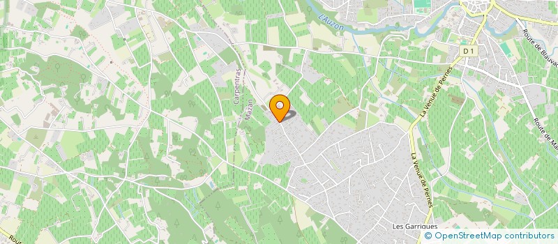 localisation de l'entreprise ASSOC DES QUARTIERS DES GARRIGUES A MAZAN ET DE LA LEGUE A CARPENTRAS  MAZAN