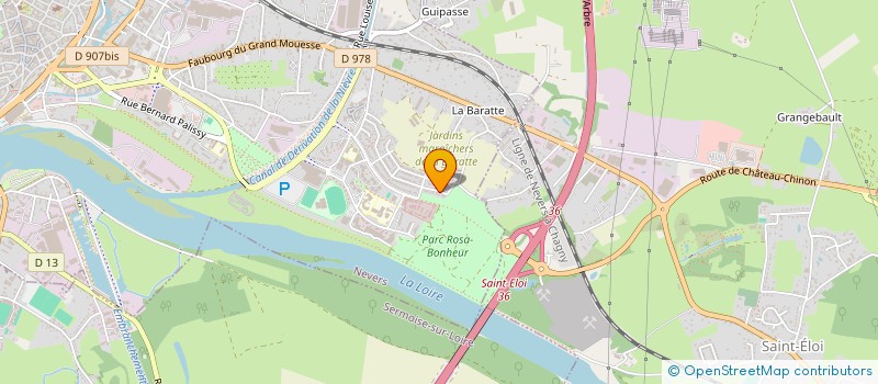 localisation de l'entreprise ASSOC DES RANDONNEURS NIVERNAIS à NEVERS