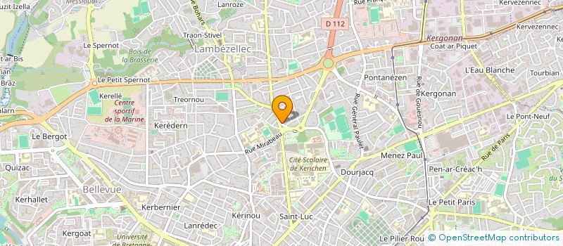 localisation de l'entreprise ASSOC DES RESIDENTS DE BREST LAMBEZELLEC à BREST