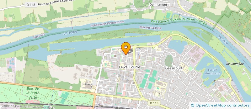 localisation de l'entreprise ASSOC DES RESSORTISSANTS DU VILLAGE BALLA  MANTES-LA-JOLIE