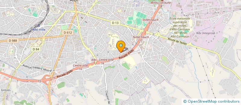 localisation de l'entreprise ASSOC DEVEL ACTION POLIT TRAVAIL FORMAT à ALBI