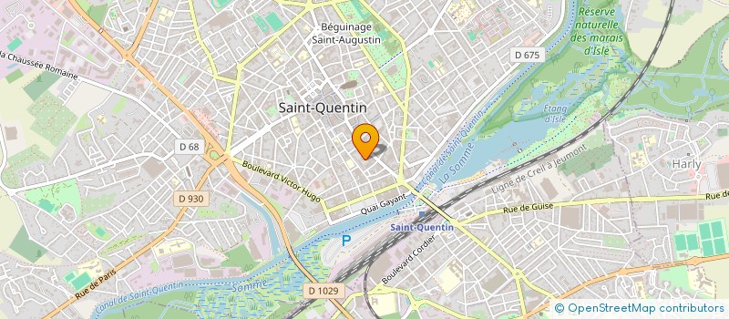 localisation de l'entreprise ASSOC DEVEL COMMUNICAT ST QUENTIN REGION à SAINT-QUENTIN