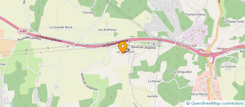 localisation de l'entreprise ASSOC DEVELOP AGRO-BIOLOGIE PERIGORD  COURSAC