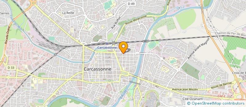 localisation de l'entreprise ASSOC DEVELOP COMITE ENTREP ORGANISMES à CARCASSONNE