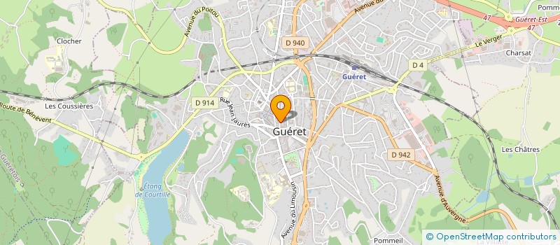 localisation de l'entreprise ASSOC DEVELOP CREUSE EN EUROPE à GUERET