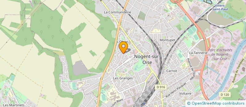 localisation de l'entreprise ASSOC DEVELOP ECO CUL ET SOC ET SPOR OIS  NOGENT-SUR-OISE