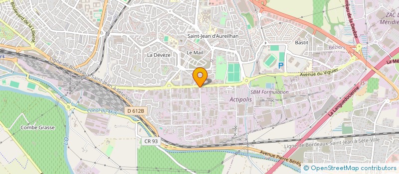 localisation de l'entreprise ASSOC DEVELOP EMPLOI FORMATION INSERTION à BEZIERS