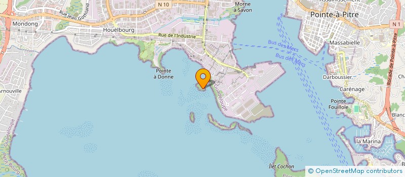 localisation de l'entreprise ASSOC DEVELOP ENSEIG RECHERCH GUADELOUPE à POINTE A PITRE