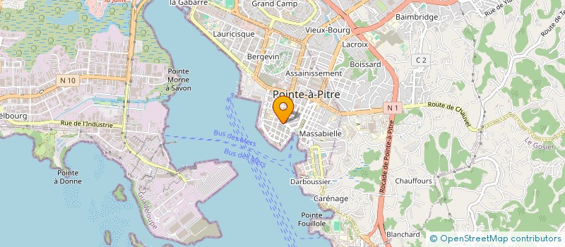 localisation de l'entreprise ASSOC DEVELOP ENSEIGN SUPERIEUR TECHNIQU à POINTE A PITRE