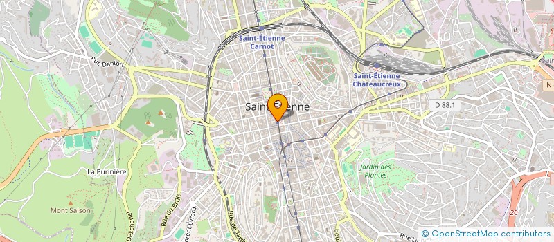 localisation de l'entreprise ASSOC DEVELOP ET EXPLOIT DE GERALDINE 42 à SAINT-ETIENNE