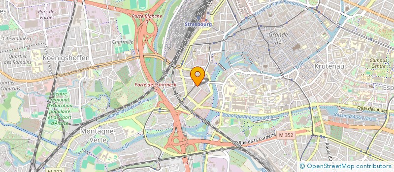 localisation de l'entreprise ASSOC DEVELOP INFORMATIQ ADII à STRASBOURG