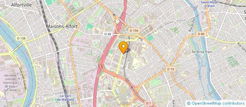 localisation de l'entreprise ASSOC DEVELOP INSTIT URBAN PAR  CRETEIL