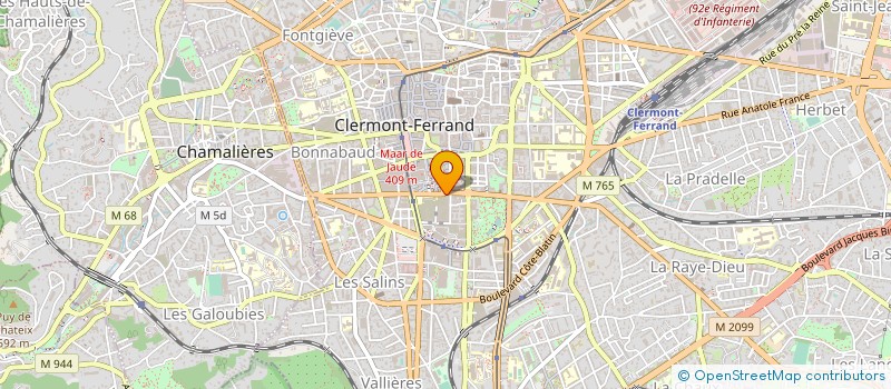 localisation de l'entreprise ASSOC DEVELOP SANTE PUBLIQUE AUVERGNE à CLERMONT-FERRAND