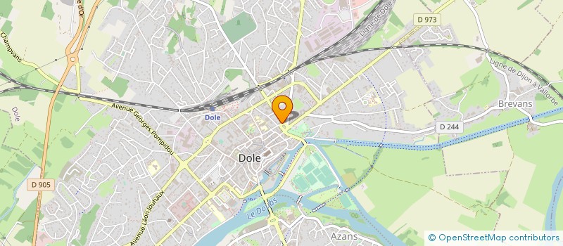 localisation de l'entreprise ASSOC DEVELOP TOURISME DOLE à DOLE