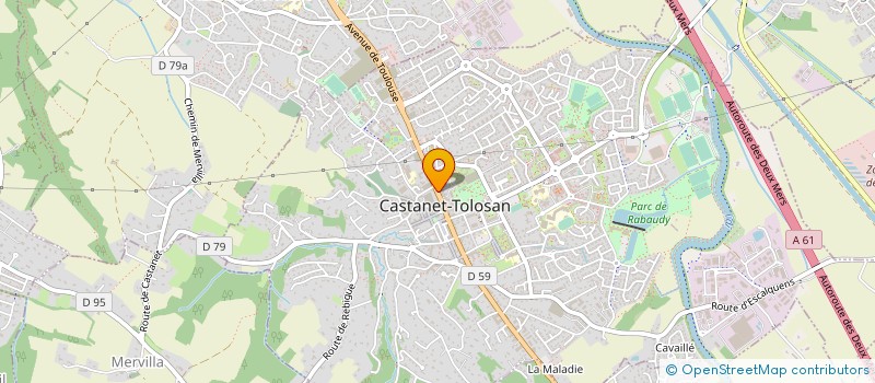 localisation de l'entreprise ASSOC DEVELOPP PHYSIQ ATOMIQUE à CASTANET-TOLOSAN