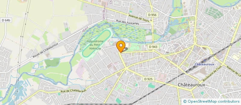 localisation de l'entreprise ASSOC DEVELOPPEM ENSEIGNEM SUPER INDRE à CHATEAUROUX