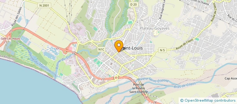 localisation de l'entreprise ASSOC DEVELOPPEMENT DE LA VILLE à SAINT-LOUIS
