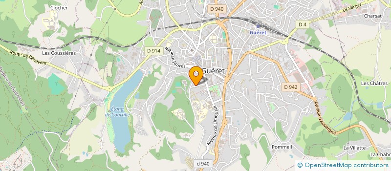 localisation de l'entreprise ASSOC DEVELOPPEMENT DU VALLIONNAT à GUERET