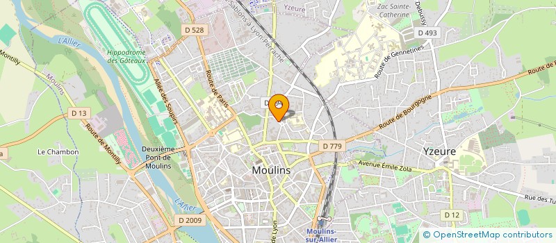 localisation de l'entreprise ASSOC DEVELOPPEMENT EMPLOI FORMATION à MOULINS