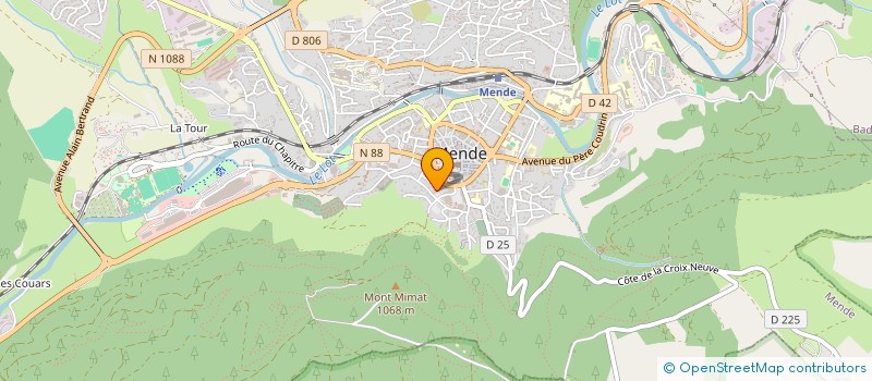 localisation de l'entreprise ASSOC DEVELOPPEMENT MOYEN COMMUNICATIONN à MENDE