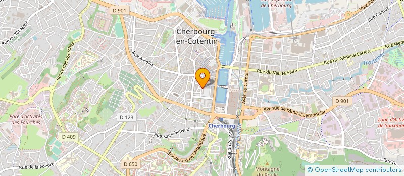 localisation de l'entreprise ASSOC DEVELOPPEMENT MUSIQUES ACTUELLES  CHERBOURG-EN-COTENTIN