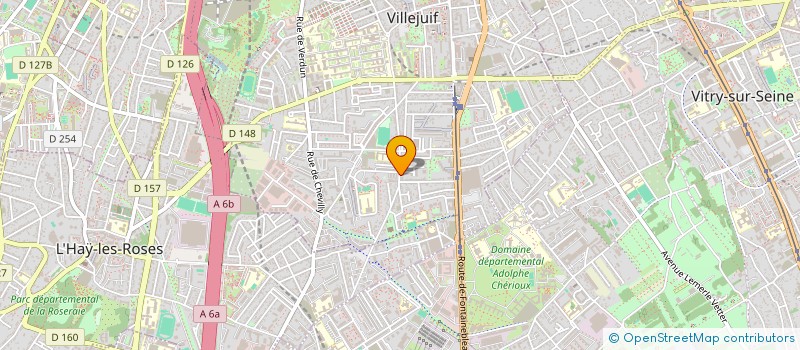 localisation de l'entreprise ASSOC DEVELOPPEMENT PALOUNDE EN EUROPE à VILLEJUIF